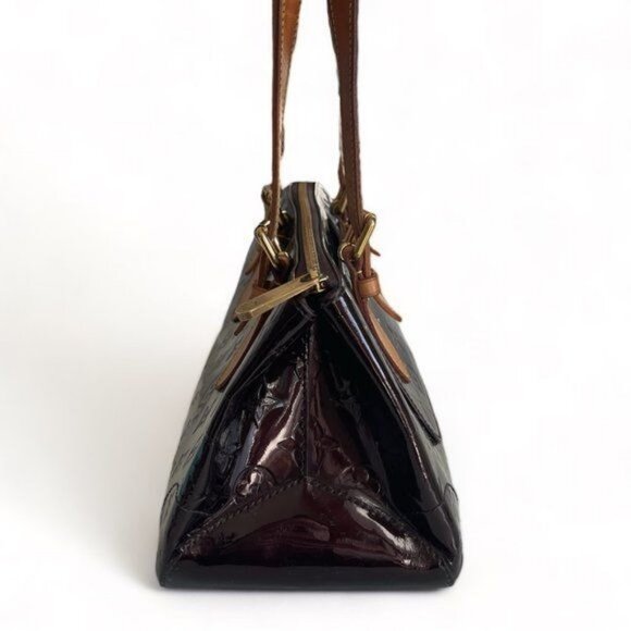 Authentic Louis Vuitton Vernis Rosewood Avenue Bag Monogram Tote Amarante - Picture 5 of 10